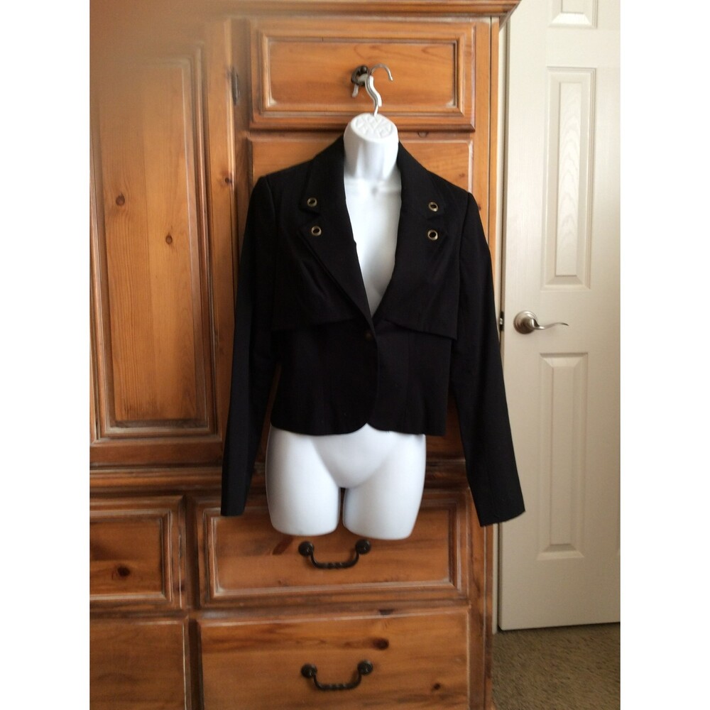 Black jacket with detailed lace up